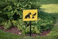 We are a Pet friendly place. Allowed release of dogs in the park. Sign for Clean behind your dog