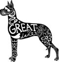 Pet Great Dane Dog Royalty Free Stock Photo