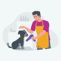 Pet Groomer Man Character Concept