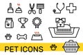 Pet icon set