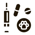Pet Medicaments Icon Vector Glyph Illustration
