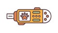 Pet Microchip USB Drive, Animal Identification Tech, vector design Generative AI Royalty Free Stock Photo