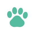 Pet obedience school print filled colorful logo