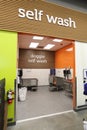 Pet self wash in a Petco store.