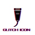 Pet shaving machine icon flat.