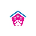 Pet shop care clinic logo