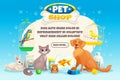 Pet Shop Composition Royalty Free Stock Photo