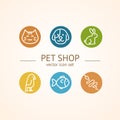 Pet Shop Concept. Vector Royalty Free Stock Photo