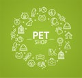 Pet Shop Concept. Vector Royalty Free Stock Photo