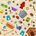 Pet shop, dog goods and supplies, store products for care