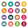 Pet shop icons Royalty Free Stock Photo