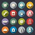Pet shop icons Royalty Free Stock Photo