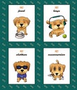 Pet shop labels vector illustrations Royalty Free Stock Photo