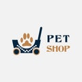 Pet Shop Logo, Icon for Pet Food Market, E-commerce pet shop Royalty Free Stock Photo