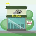 Pet shop storefront.