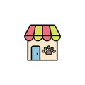 Pet shop vector icon sign symbol Royalty Free Stock Photo