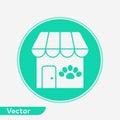 Pet shop vector icon sign symbol Royalty Free Stock Photo