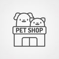 Pet shop vector icon sign symbol Royalty Free Stock Photo