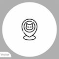 Pet shop vector icon sign symbol Royalty Free Stock Photo