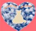 Pet spirit in a pink heart shape on a white background with the words always in my heart