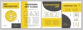 Pet vaccination service brochure template