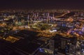 Petah Tikva city center, Israel, aerial drone view