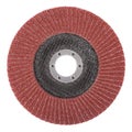 Petal abrasive disc on a white background