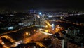 Aerial view Petaling Jaya Selatan Toll Plaza LDP Highway