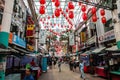 Petaling Street is a old China town of Kuala Lumpur, Malesia Royalty Free Stock Photo