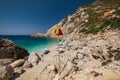 Petani beach at Kefalonia island, Greece