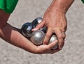 Petanque game Royalty Free Stock Photo