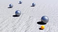 Petanque game by daylight Royalty Free Stock Photo