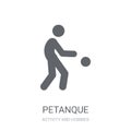 Petanque icon. Trendy Petanque logo concept on white background