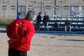 Petanque local tournament in the Spanish island of Mallorca