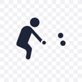 Petanque transparent icon. Petanque symbol design from Activity Royalty Free Stock Photo