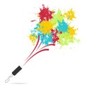 Petard and fireworks. Vector Royalty Free Stock Photo