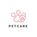 Petcare logo Royalty Free Stock Photo