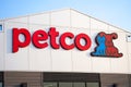 Petco store sign close up in New York shopping center