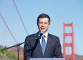 Pete Buttigieg at a Press Conference on Infrastructure in San Francisco