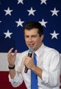 Pete Buttigieg speaks at Southern New Hampshire University, Manchester, N.H., USA