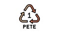 pete plastic product mark color icon animation