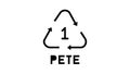 pete plastic product mark glyph icon animation