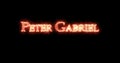 Peter Gabriel written with fire. Loop