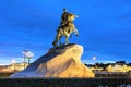 Peter the Great monument Bronze Horseman on Senate Square, St Royalty Free Stock Photo