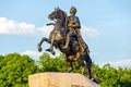 Peter the Great monument (Bronze Horseman), St. Petersburg, Russia Royalty Free Stock Photo