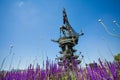 Peter the great on ship monument in Moscow