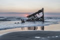 Peter Iredale shipwreck Royalty Free Stock Photo