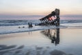 Peter Iredale shipwreck Royalty Free Stock Photo