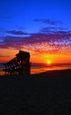 Peter Iredale Shipwreck at sunset Royalty Free Stock Photo