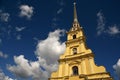 Peter and Paul cathedral in Peter and Pauls fortress in Saint-Petersburg, Russia. Royalty Free Stock Photo